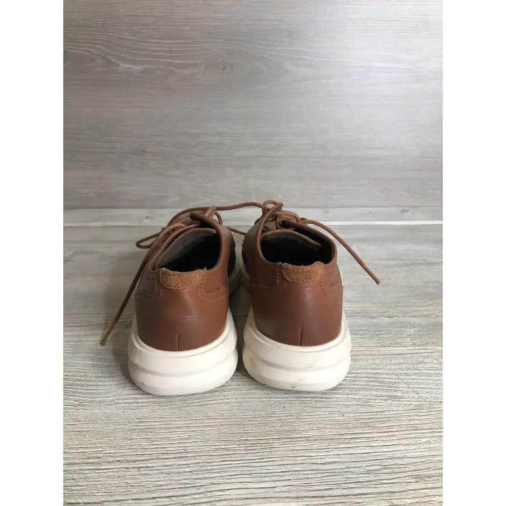 Cole Haan Grand+ Plain Toe Oxford Mens Sz 8.5W British Tan Leather Shoes C36935